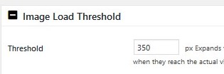 image load Threshold