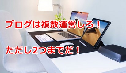 ブログは複数運営しろ、ただし2つまでだ！