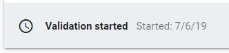 validation started