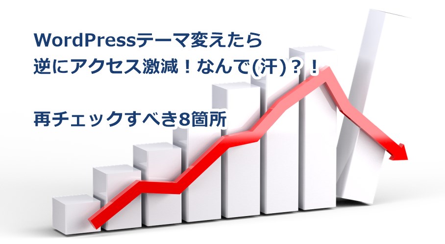 WordPressテーマ変えたらアクセス激減