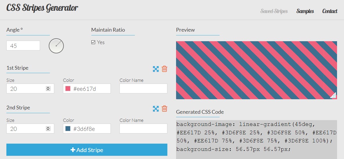 ストライプはCSSだけで出来る