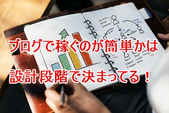 ブログで稼ぐのが簡単かは設計段階で決まってる